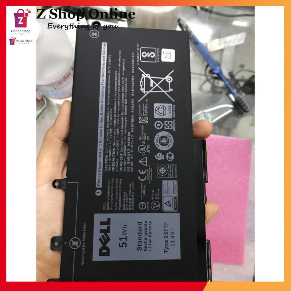 Pin (Original) 51Wh Dùng Cho Dell Latitude 5280 5480 5488 5580 5290 5490 5590 93FTF Battery