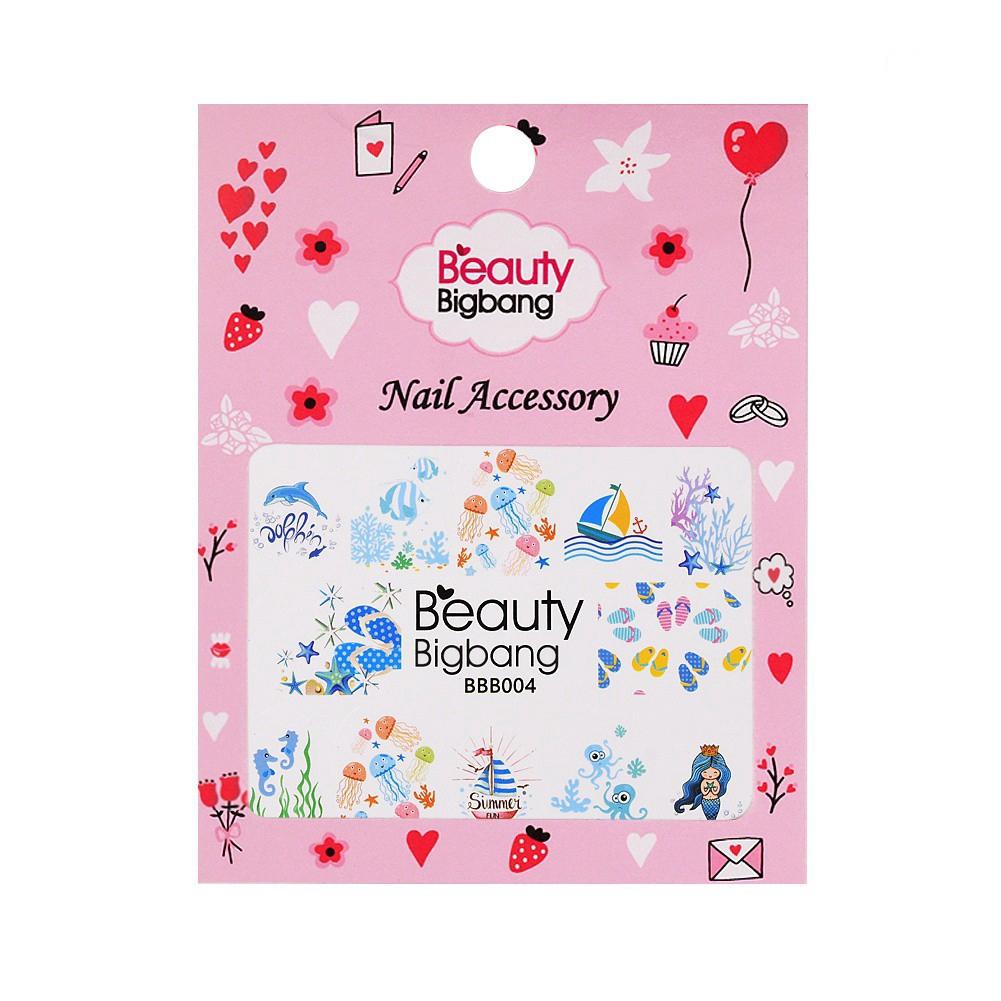 Set 1/5 nhãn dán kiểu dáng đẹp mắt dùng trang trí cho móng tay