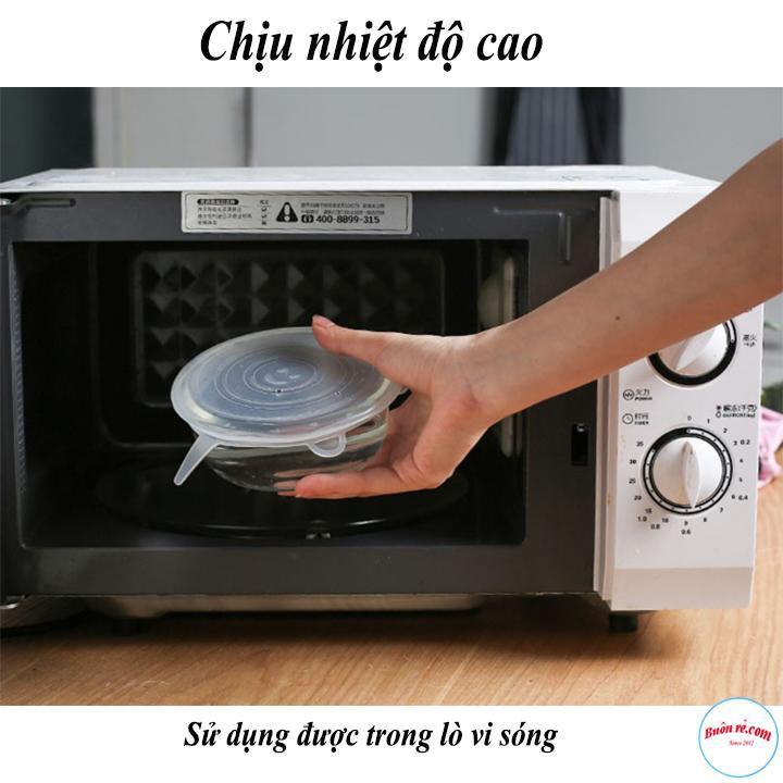 Combo 6 Nắp Đậy Silicon Bảo Quản Thực Phẩm Mềm Dẻo 00798