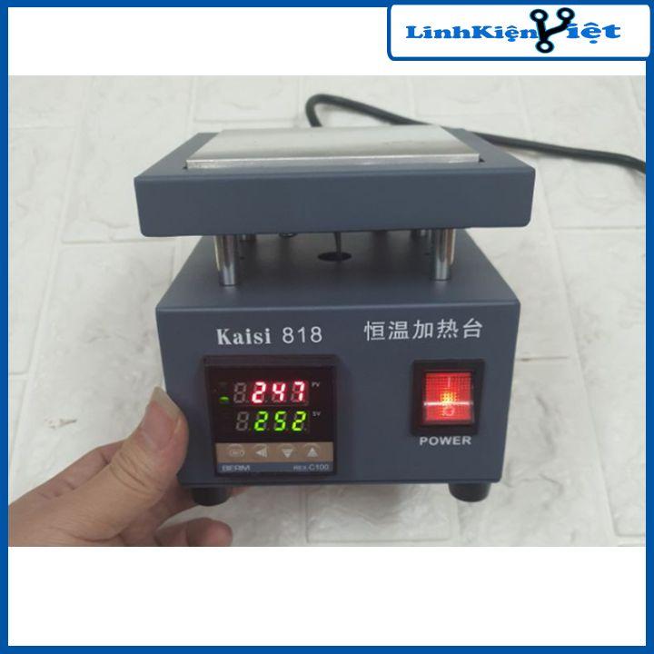 Mâm nhiệt hàn led KAISI 818 G2-5 kích thước 10x10cm nhiệt độ 0-450 độ C