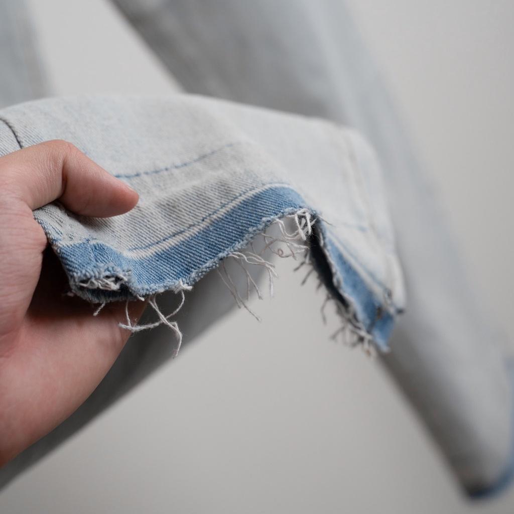 Quần jeans The Bad God Flames ống suông