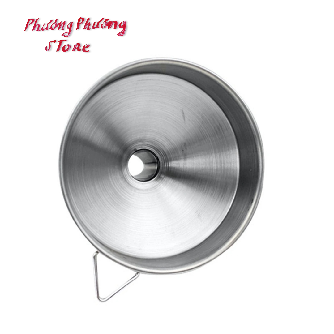 Phễu Inox rót chất lỏng chuyên dùng cho nhà bếp có móc cầm tay tiện lợi đường kính 8cm