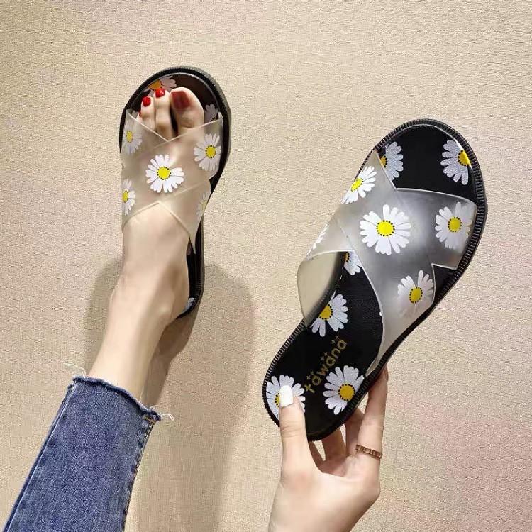 DÉP QUAI CHÉO HỌA TIẾT HOA XINH XẮN