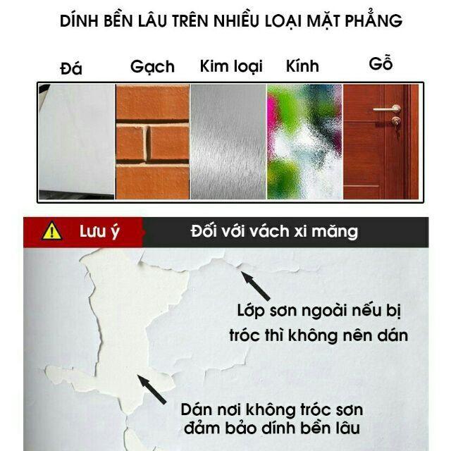 Combo 10 móc dính tường siêu chịu lực