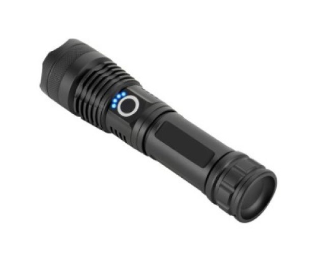 Đèn Pin Cầm Tay Siêu Sáng P50 Có Đèn Báo Dung Lượng Pin Mẫu Mới Tặng Kèm Pin 16850 Và Cáp Sạc FULLBOX - Chính Hãng