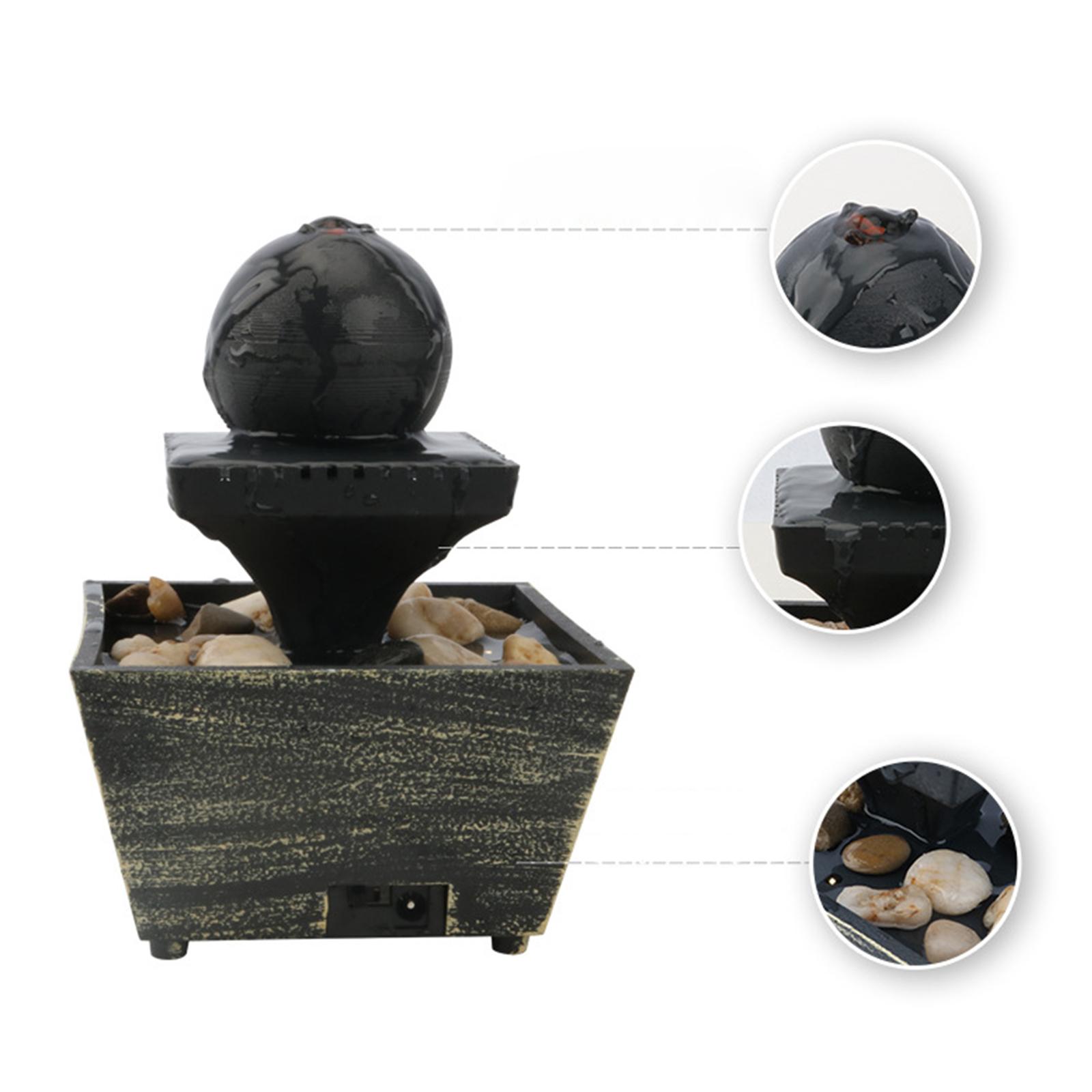Tabletop Waterfall Fountain Meditation Waterfall Fountain for Home Office