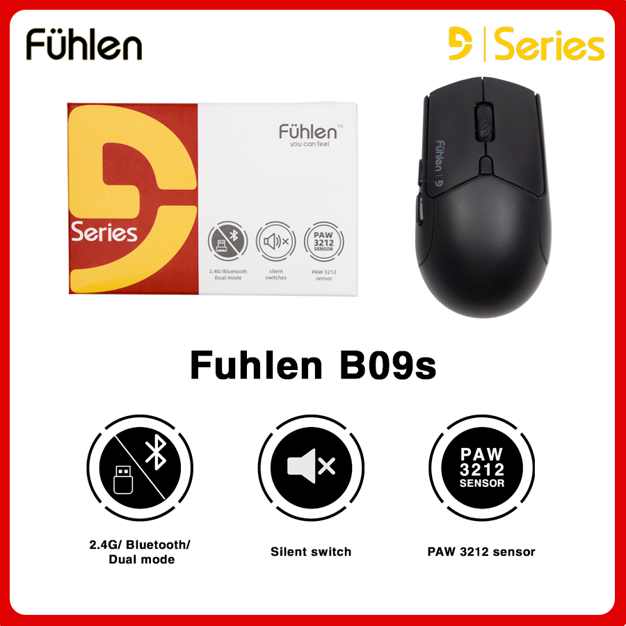Chuột Gaming Bluetooth Silent Fuhlen B90s Dual-mode Bluetooth và wireless 2.4G/ DPI4000 sạc pin