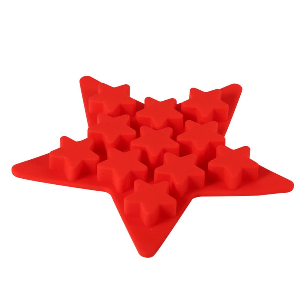 Star Heart Silicone Mould Mold Chocolate Candy Gummy Maker Ice Jelly Tray