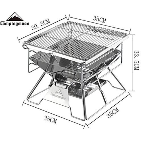 Bếp nướng dã ngoại gấp gọn inox cao cấp Campingmoon MT-2