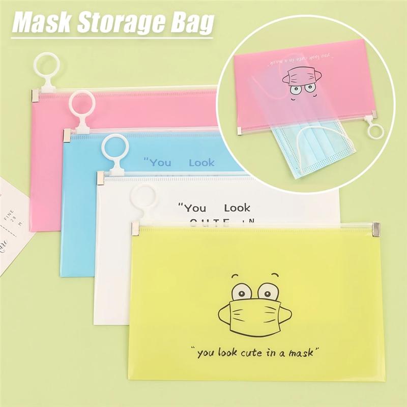 Túi Đựng Khẩu Trang Dùng Một Lần Trong Suốt Chống Bụi Tiện Dụng