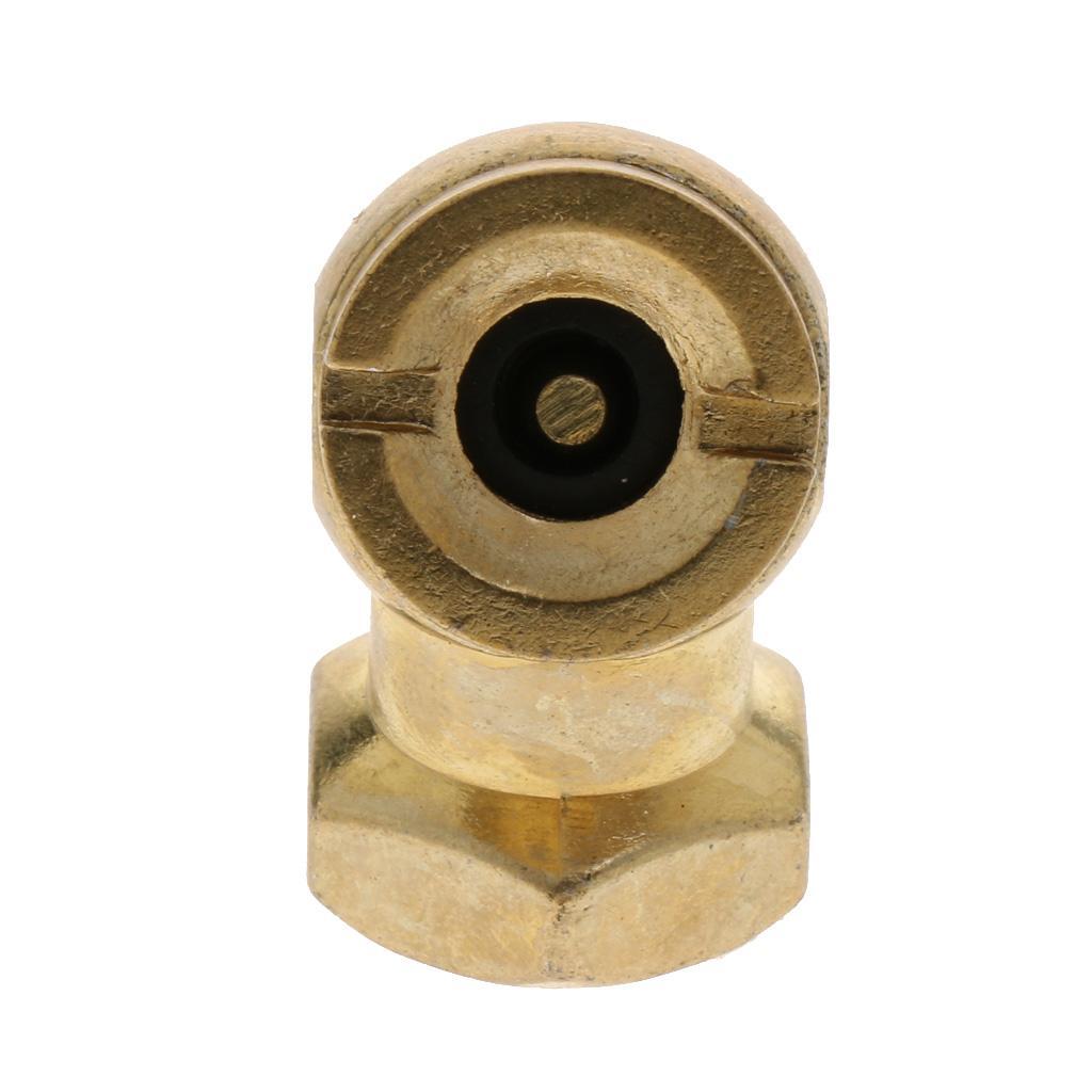 Solid Car Tyre Tire Inflation Nozzle Air Blow Gun Tip Accessory Zinc Alloy