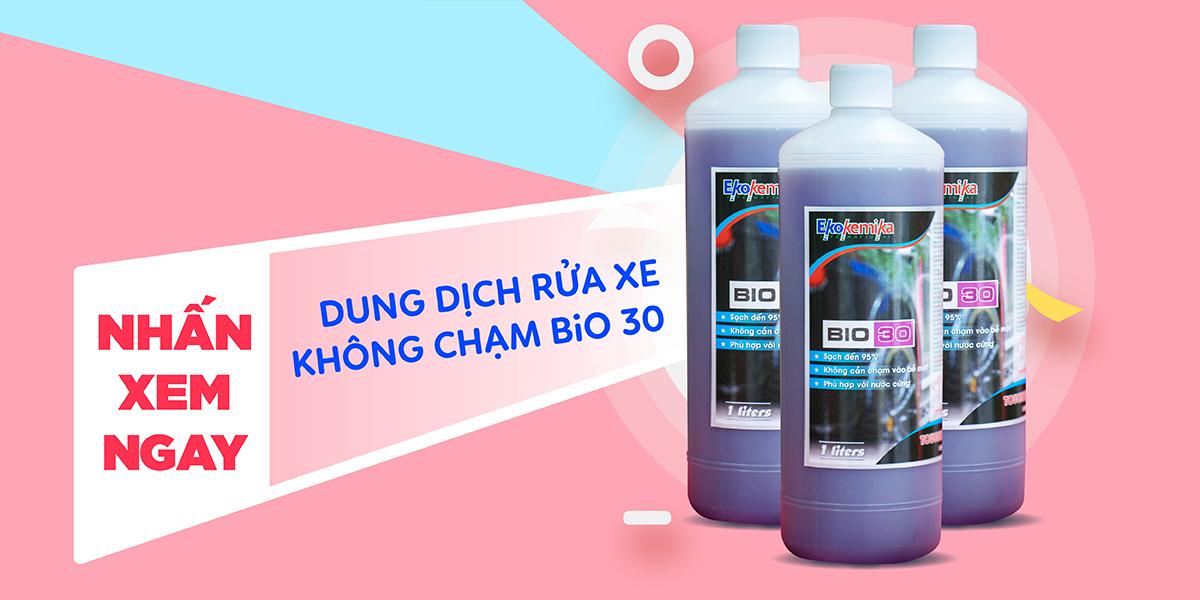 NƯỚC RỬA KHOANG ĐỘNG CƠ VÀ RỬA Ô TÔ - XE MÁY KHÔNG CHẠM EKOKEMIKA ITALY BIO 30-1L