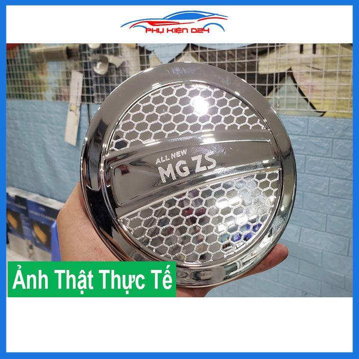 Ốp nắp xăng MG ZS 2021-2022-2023 mạ crom bảo vệ chống trầy trang trí ô tô