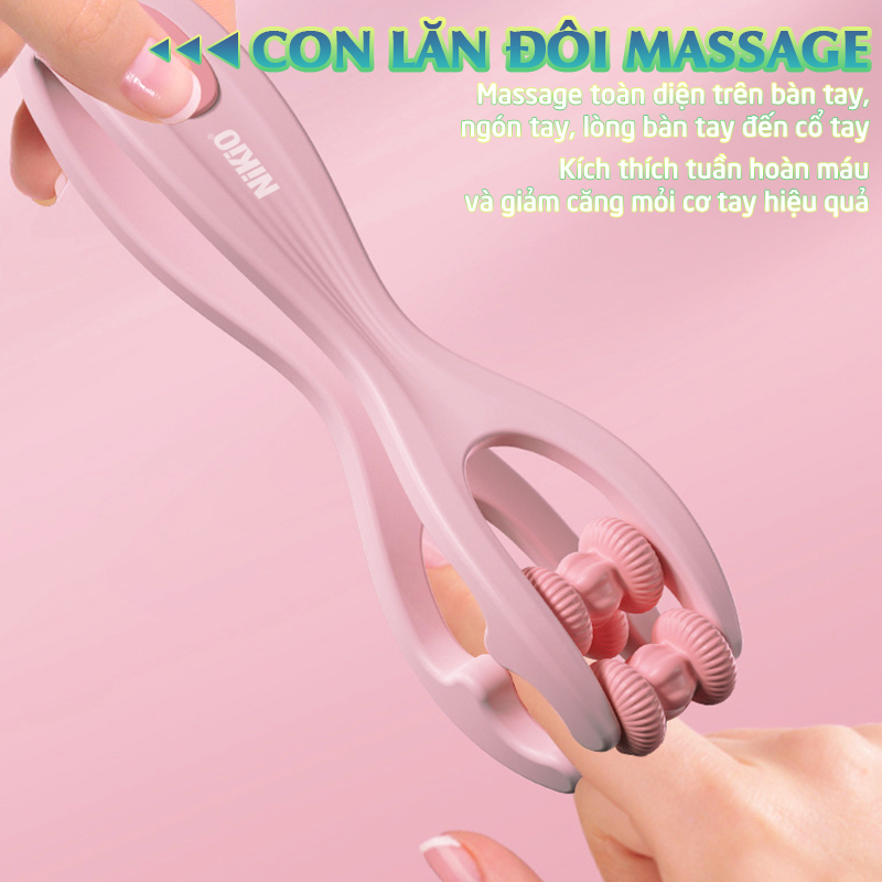 Con lăn cao su massage ngón tay Nikio NK-02C - Xoa bóp ngón tay, các khớp ngón tay