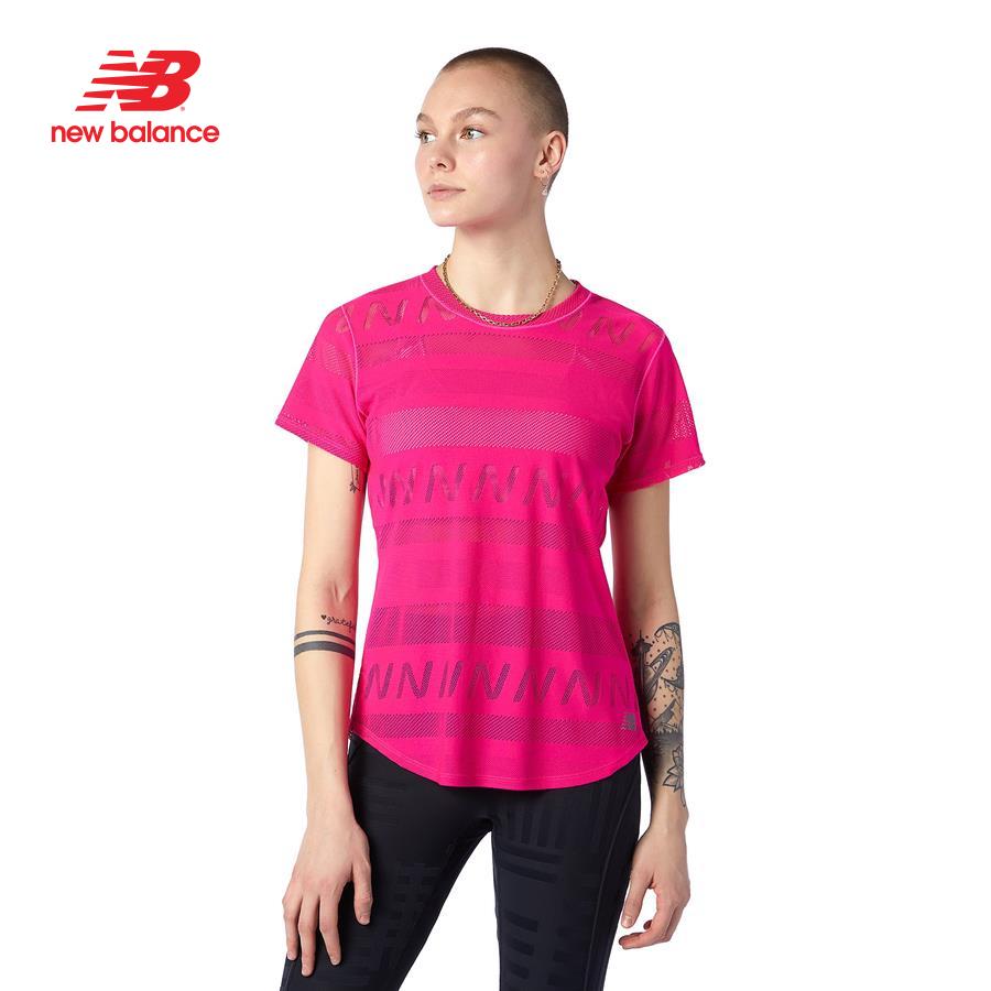 Áo thun tay ngắn thể thao nữ New Balance Q Speed Jacquard - AWT13277PGL (form châu á)