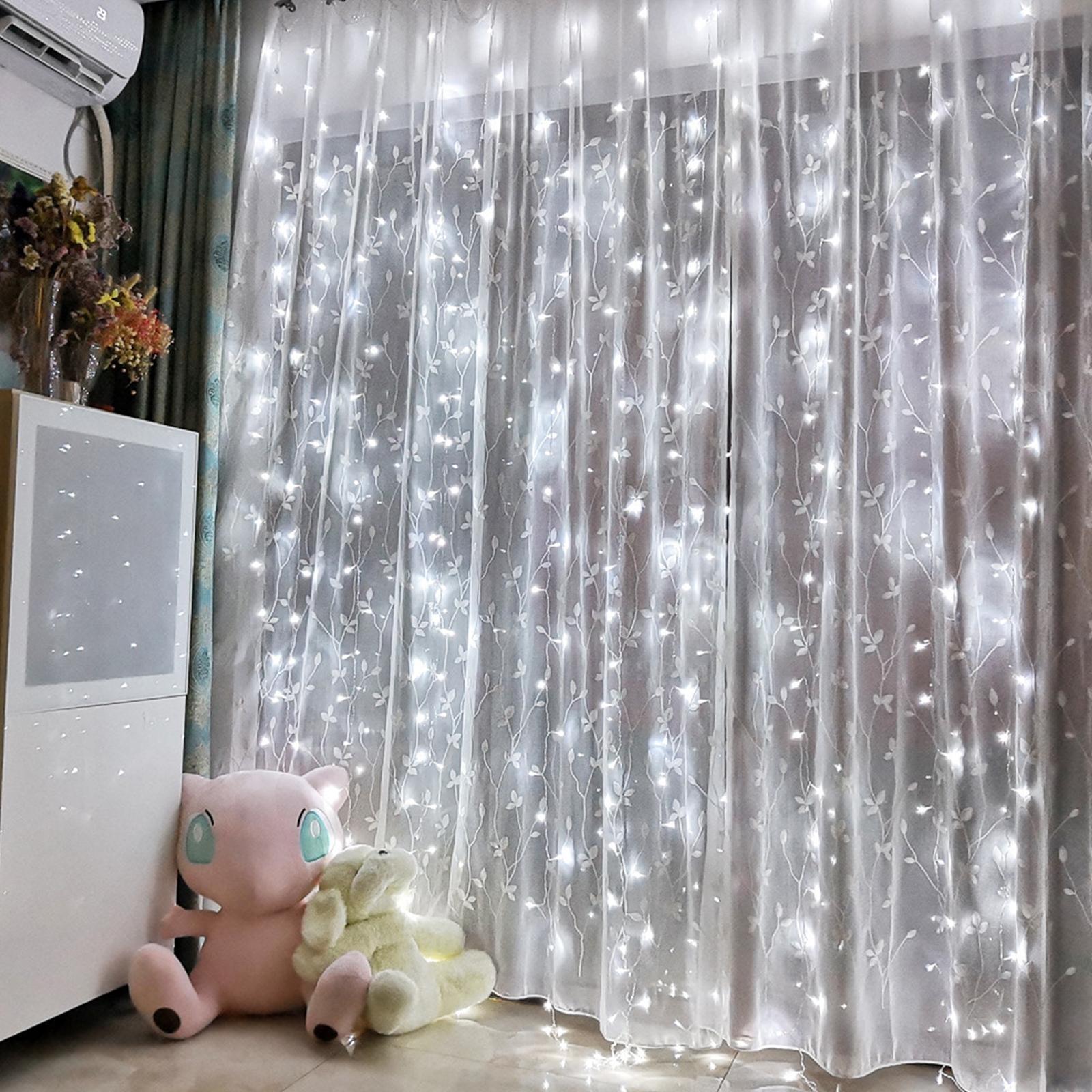 Dây Đèn Rèm Đèn Led Cổ Tích Lấp Lánh 200 Leds