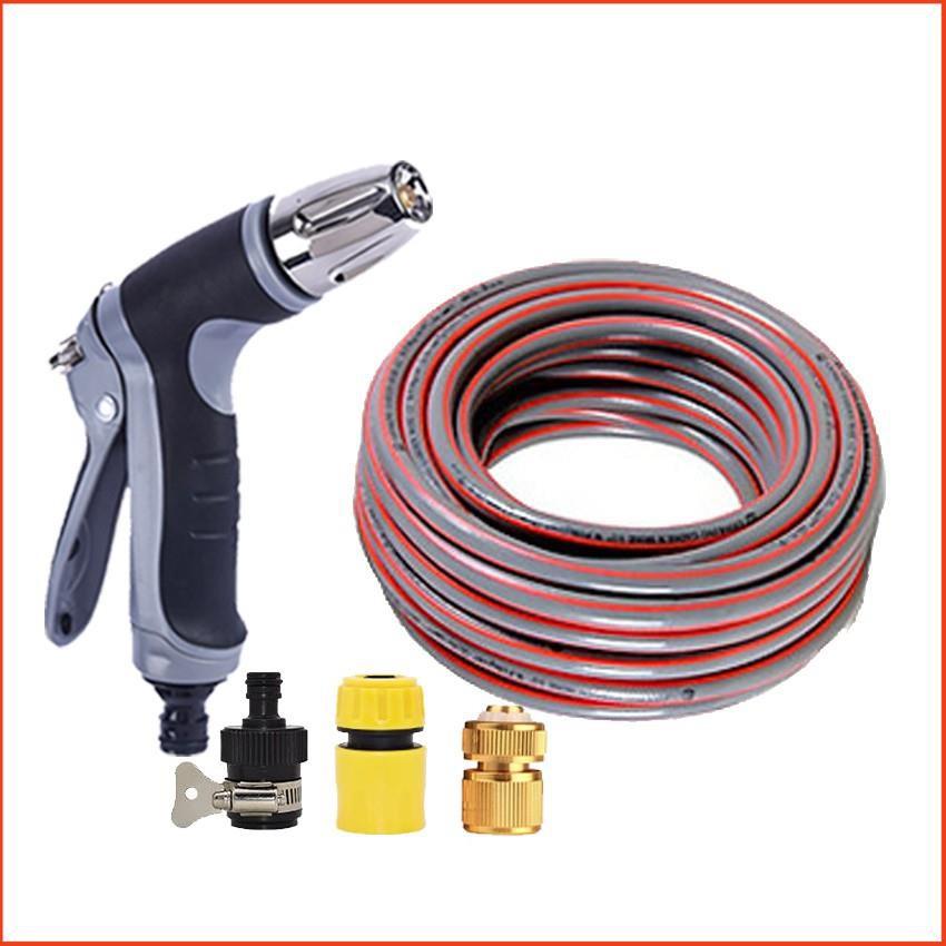 Bộ dây và vòi xịt rửa xe tưới cây tăng áp 15M 206817