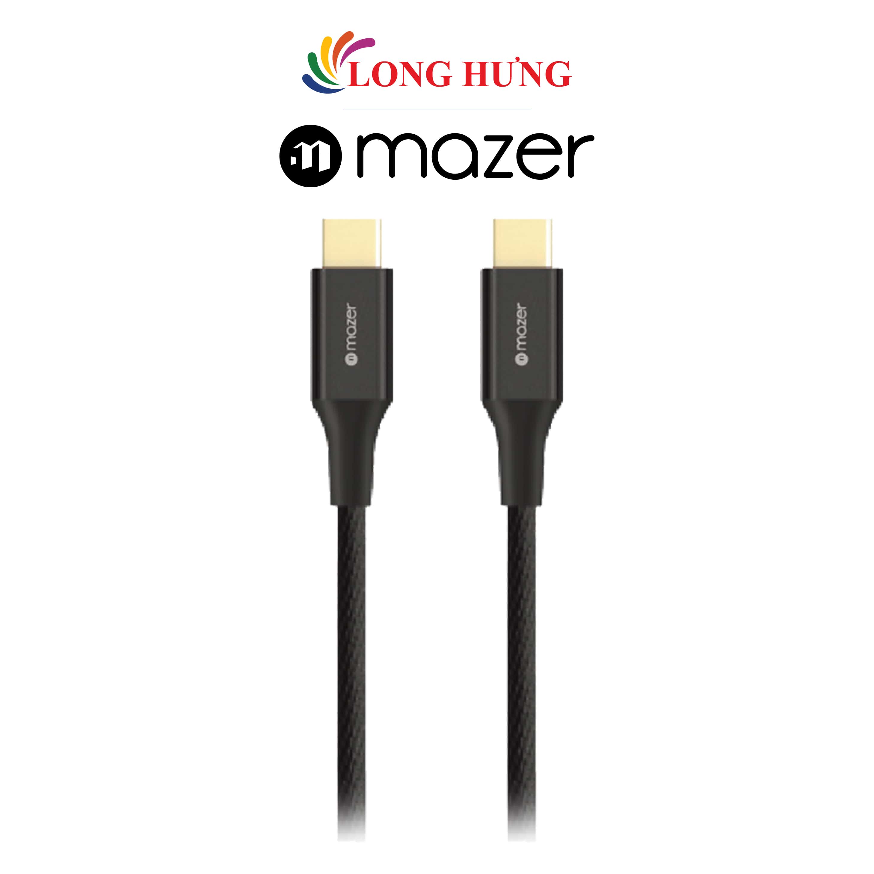 Cáp USB Type-C to Type-C Mazer 1.2m M-UC-C12 - Hàng chính hãng