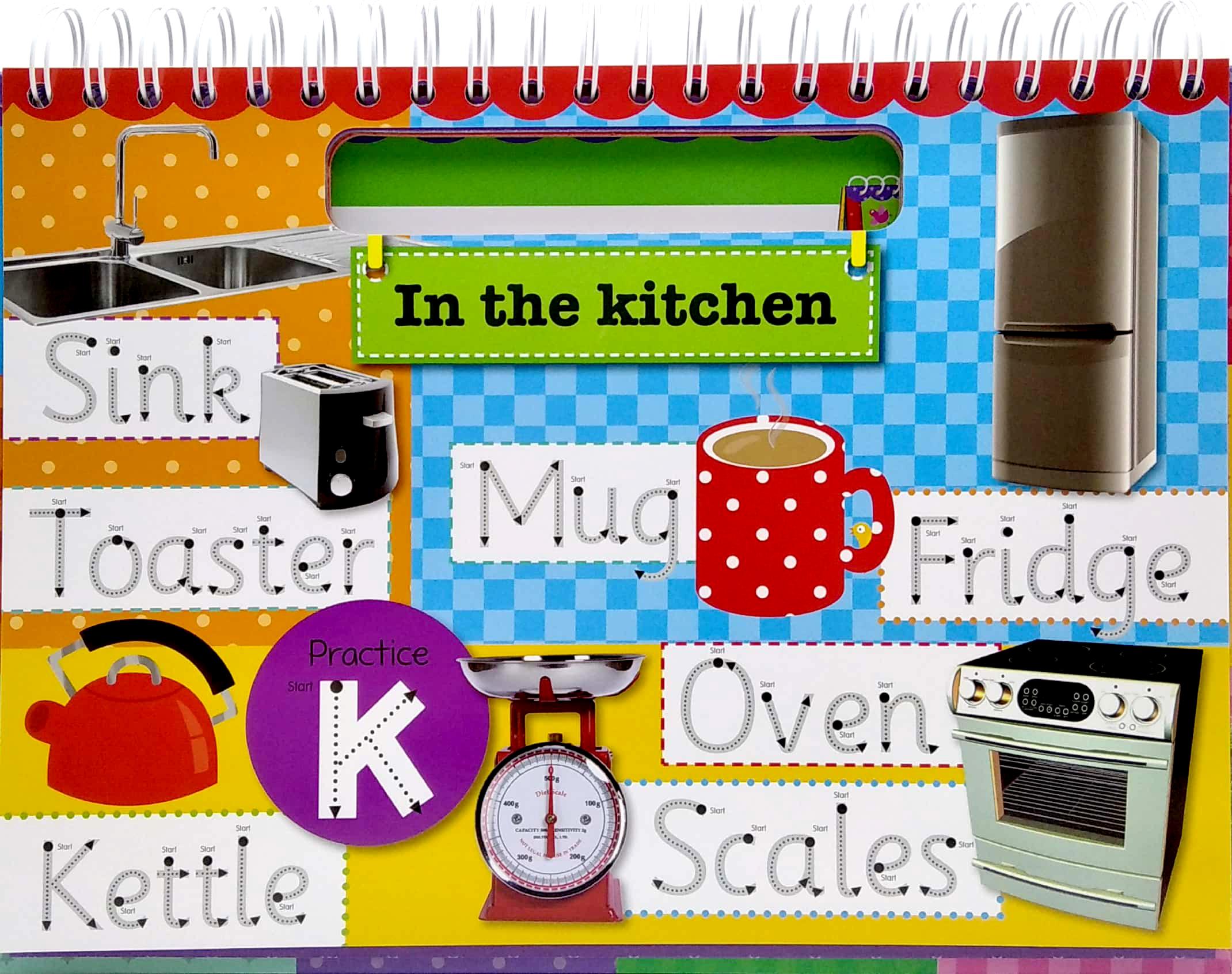Wipe Clean Easel Book With Pen - First Words