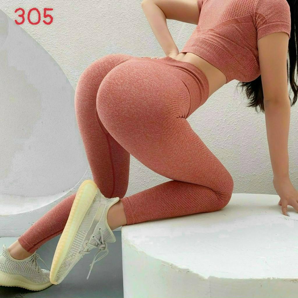 Set Áo Croptop Quần Dài Cạp Cao Bo Bụng Nữ Tập Gym,Yoga, Aerobic,Chạy Bộ,Fitness,Zumba