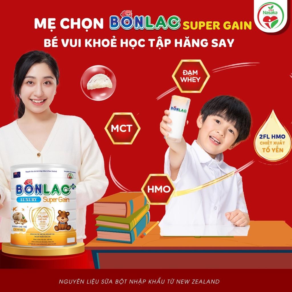 Sữa Bonlac Super Gain Luxury Dành cho trẻ nhẹ cân, hấp thu kém, trẻ muốn tăng cân và tăng sức đề kháng