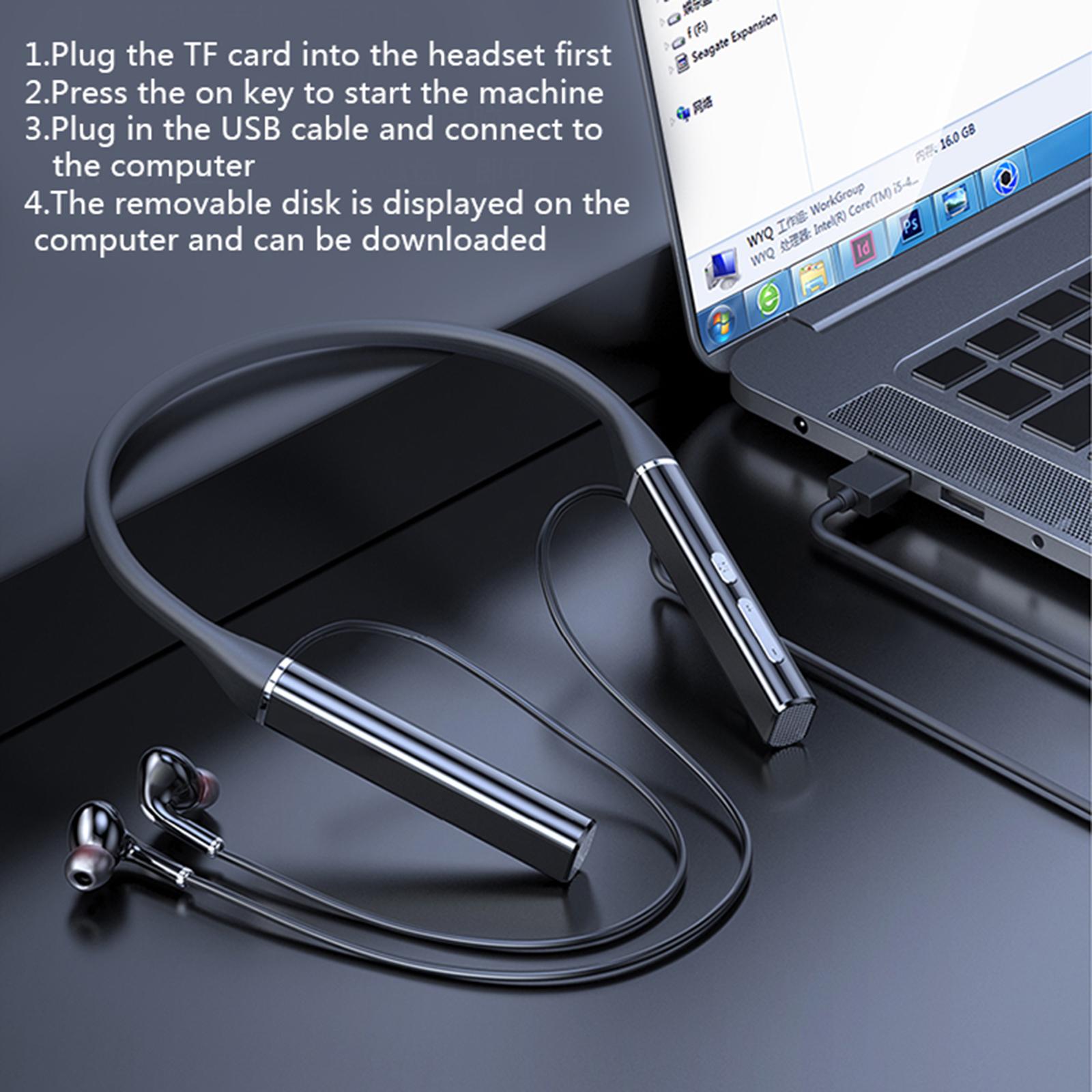 Bluetooth Neckband Headphones Earbuds, Flexible Wireless Bluetooth Headphones with Mic Sports Earbuds for Running