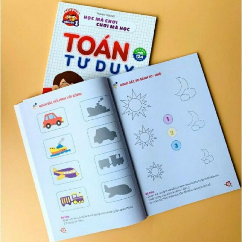 Sách - Toán Tư Duy - Dành cho trẻ em 4 - 6 tuổi (bé tự tin vào lớp 1)