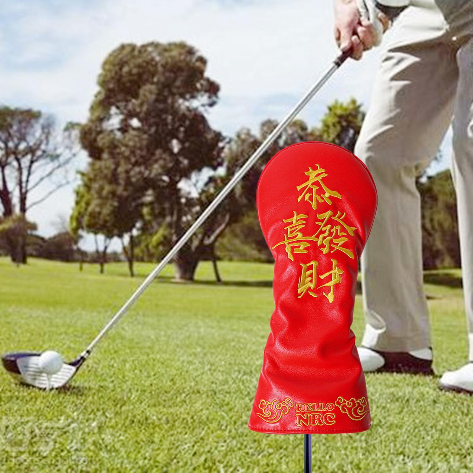 Deluxe Golf Club Head Cover Durable Waterproof Universal Golf Wood Headcover No