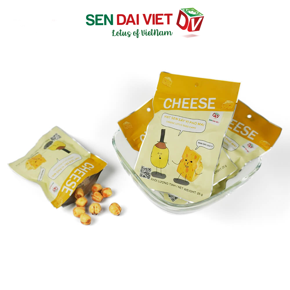 [Thùng 32 Gói]Hạt Sen Sấy Vị Phô Mai-DV-Gói 25g