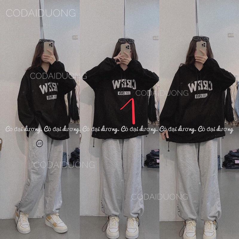 Áo nỉ da cá crew