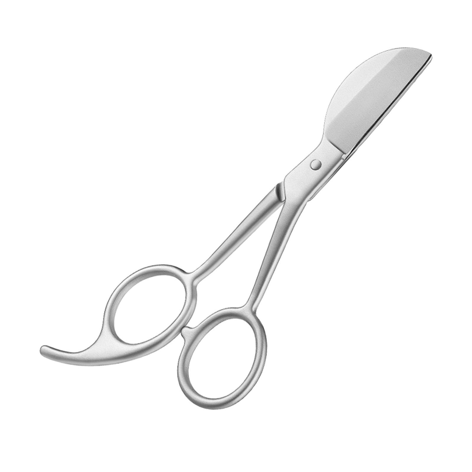 Applique Scissors Duckbill Blade  Portable Straight Handle Miniature Scissors  Blade for Professionals Fabric Sewing Rug Making