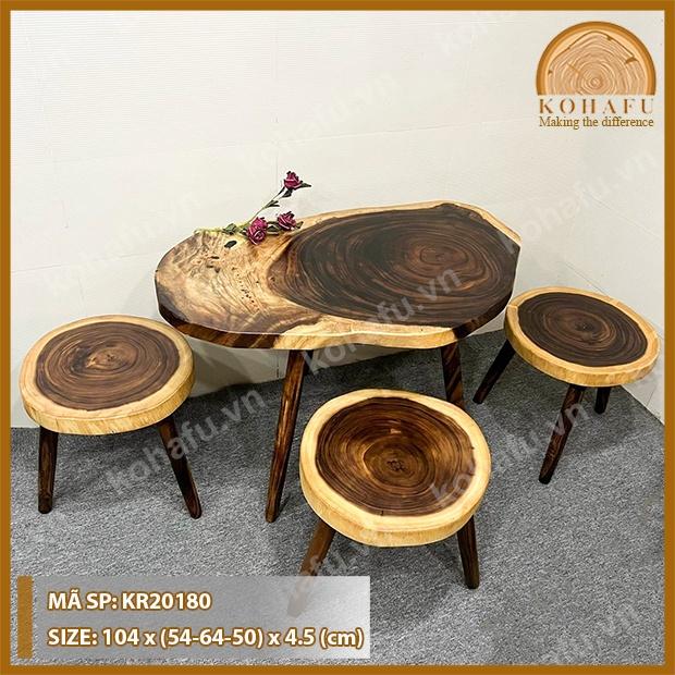 MẶT BÀN CAFE GỖ ME TÂY KIỂU DÁNG ĐỘC LẠ SIÊU VÂN - HÀNG TẠI XƯỞNG KR20178-180