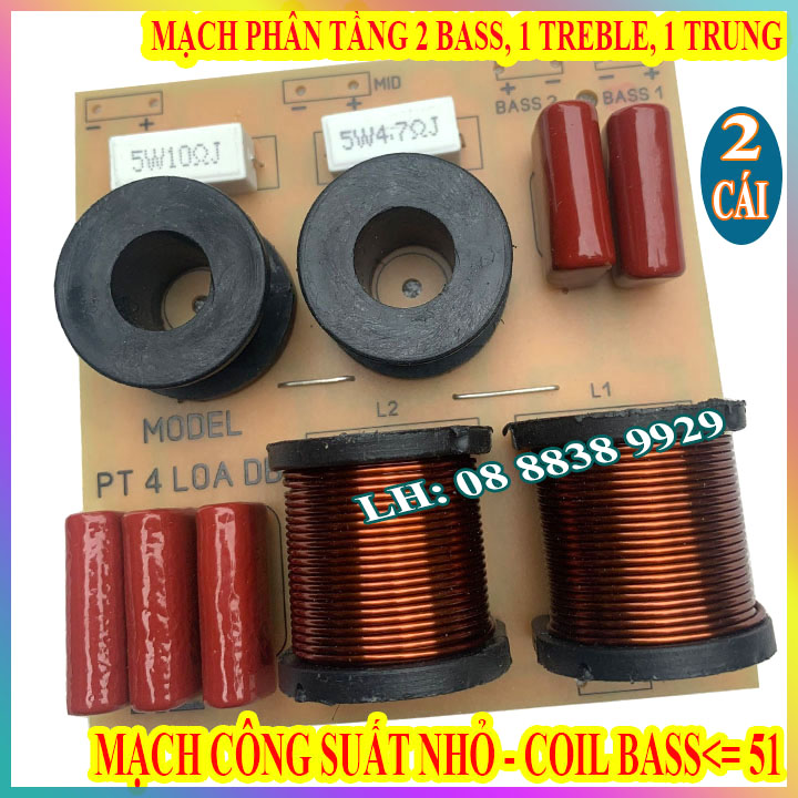 CẶP MẠCH PHÂN TẦN 3WAY AD - 2 BASS 1 MID 1 TREBLE - GIÁ 2 MẠCH