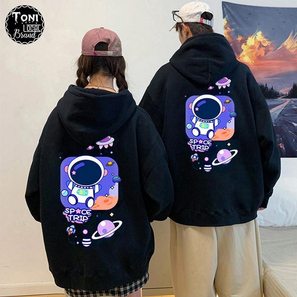 Áo Hoodie Local Brand Space Trip nỉ bông dày form rộng Unisex