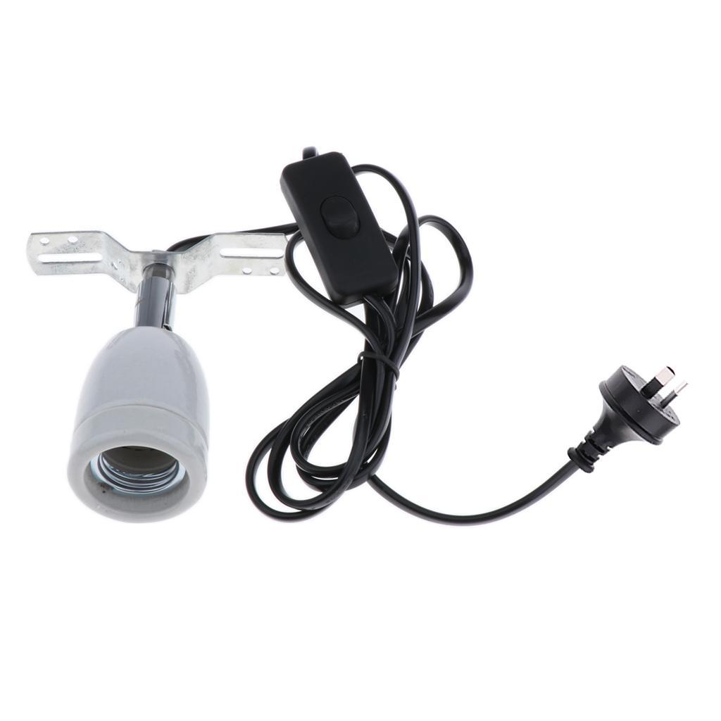 1pcs Reptile Ceramic Heat Lamp Heating Bulb Holder Stand for Reptile Habitat