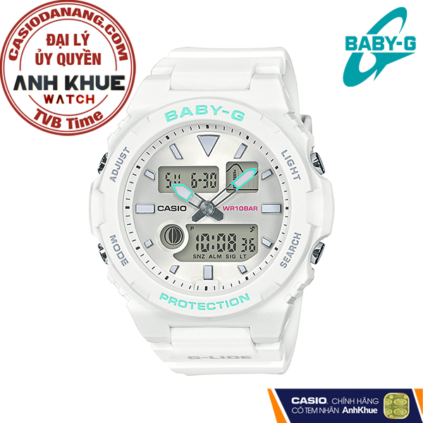 Đồng hồ nữ dây nhựa Casio Baby-G chính hãng BAX-100-7ADR