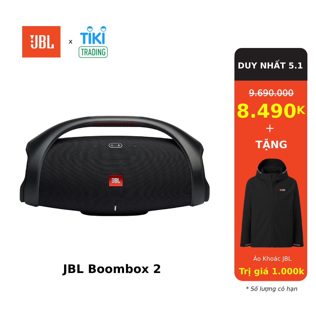 Loa Bluetooth JBL BoomBox 2 - Hàng Chính Hãng - Đen