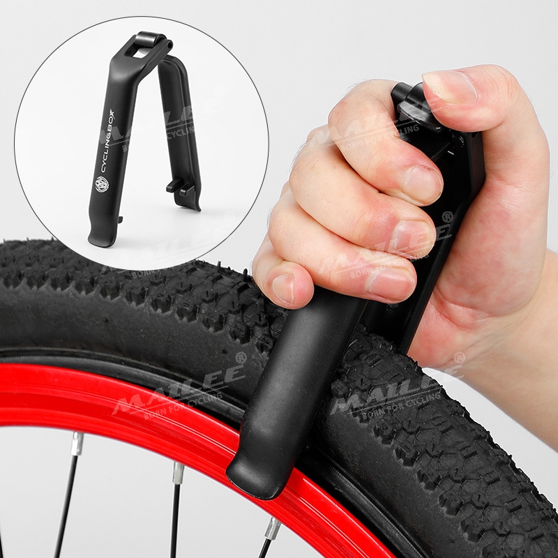 Thanh lốp nạy lốp bánh xe đạp và chà vá săm lốp xe đạp đa năng CB-BMX-01, chất liệu nhựa POM kèm 48 miếng vá - Mai Lee