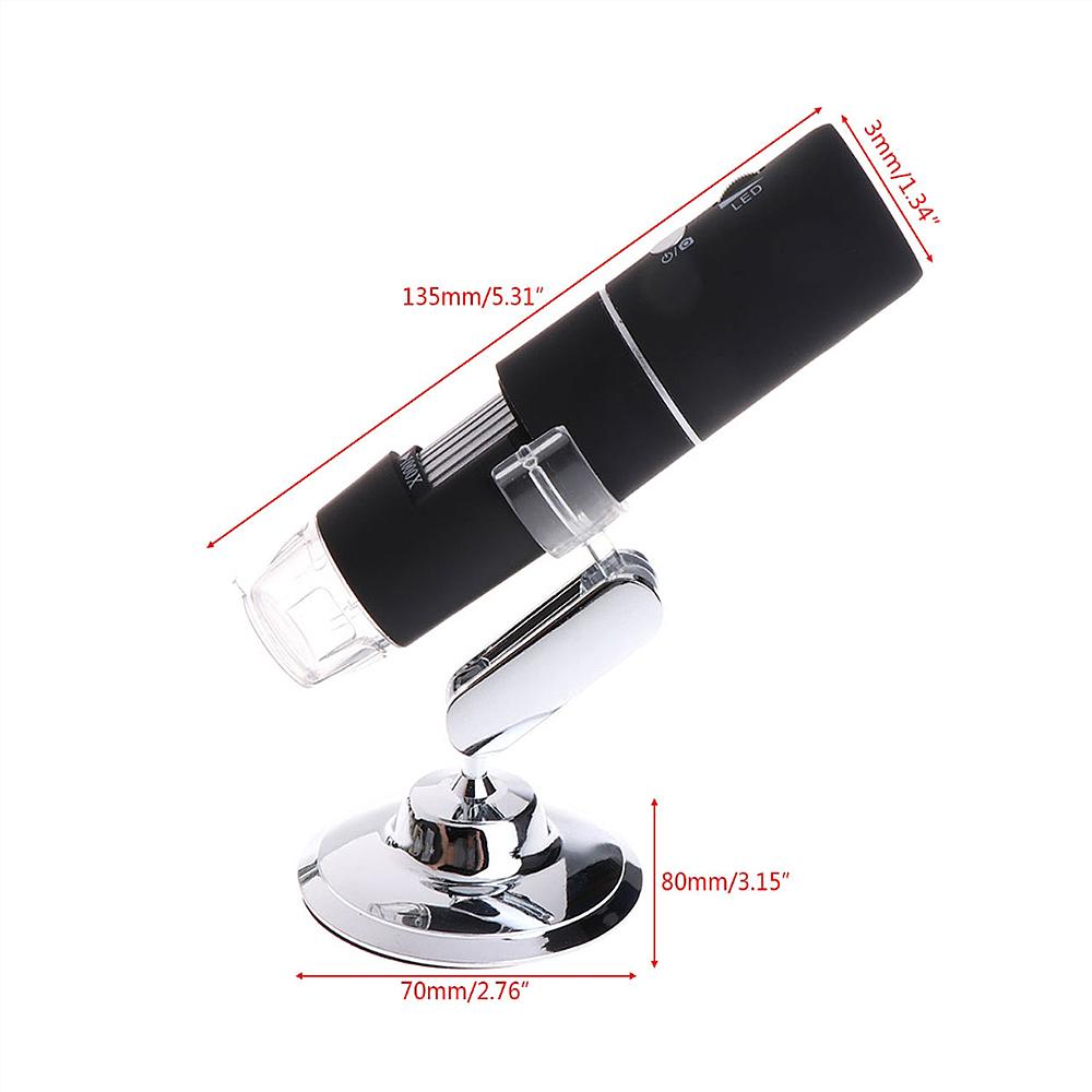 Kính hiển vi 1000x kỹ thuật số WIFI 1080P với 8 đèn LED có thể điều chỉnh cho IOS / Máy tính bảng / Điện thoại Android