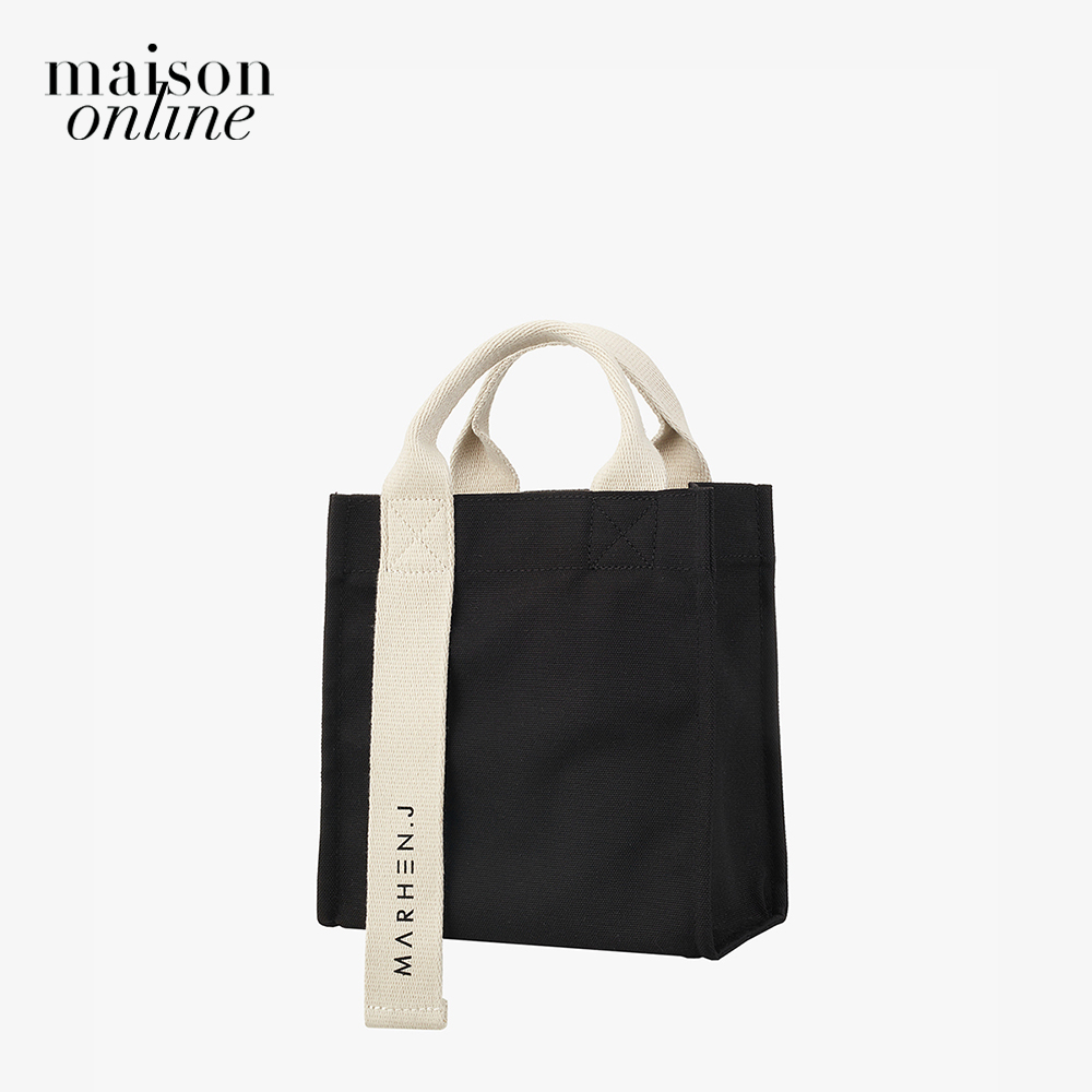 Marhen.J - Túi đeo vai chữ nhật vải bố Ricky Mini MJ18BRCKMN-BK
