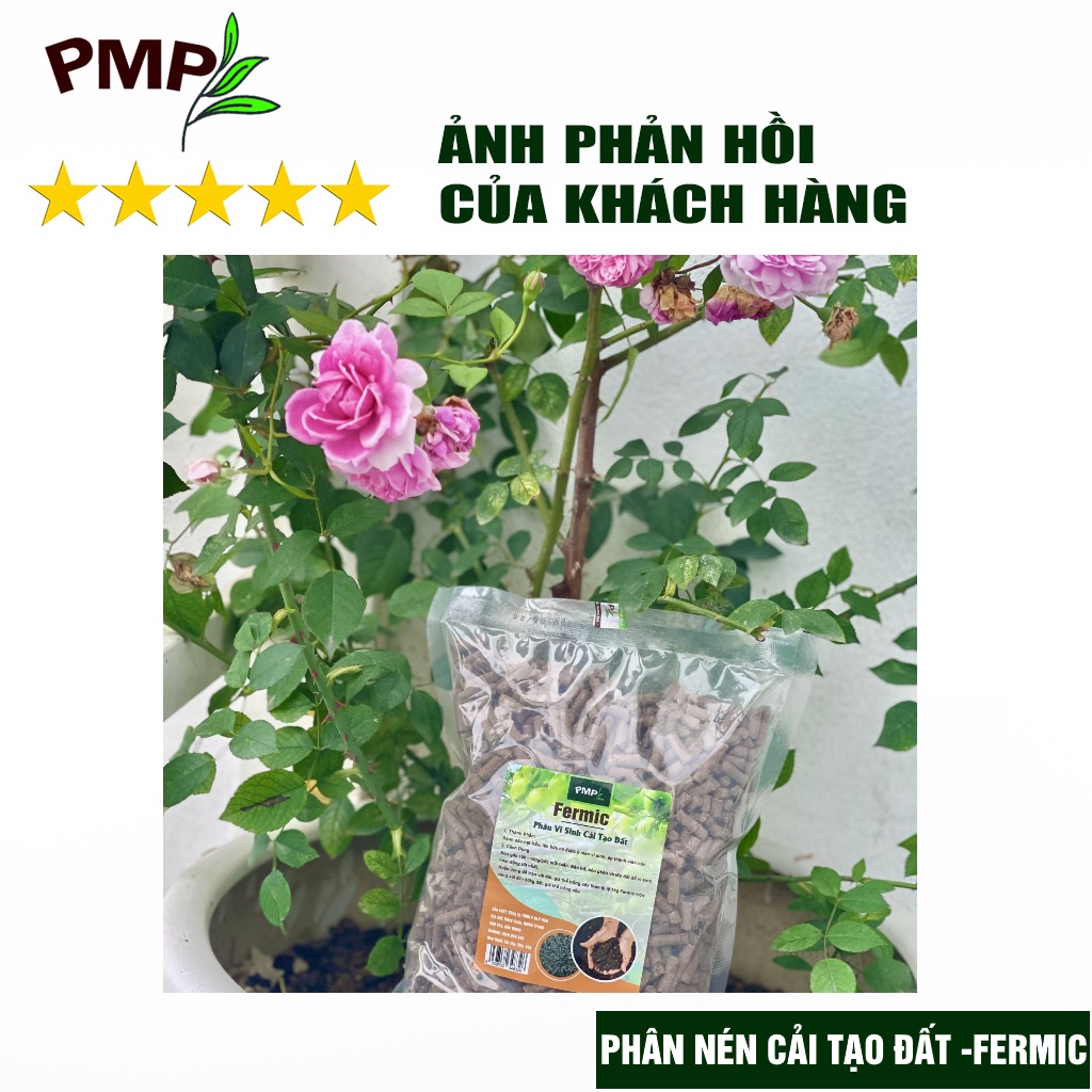 Phân vi sinh Fermic PMP giúp cải tạo đất, tăng độ màu mỡ, phì nhiêu cho đất 1kg, 2kg