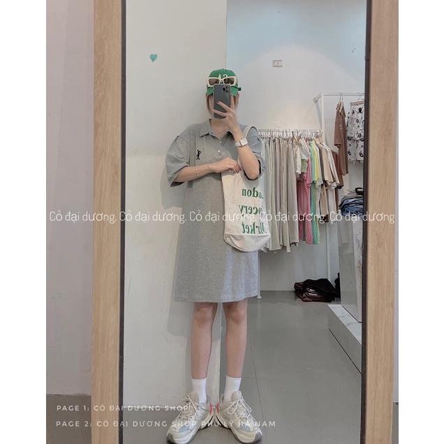 Váy polo thêu thỏ