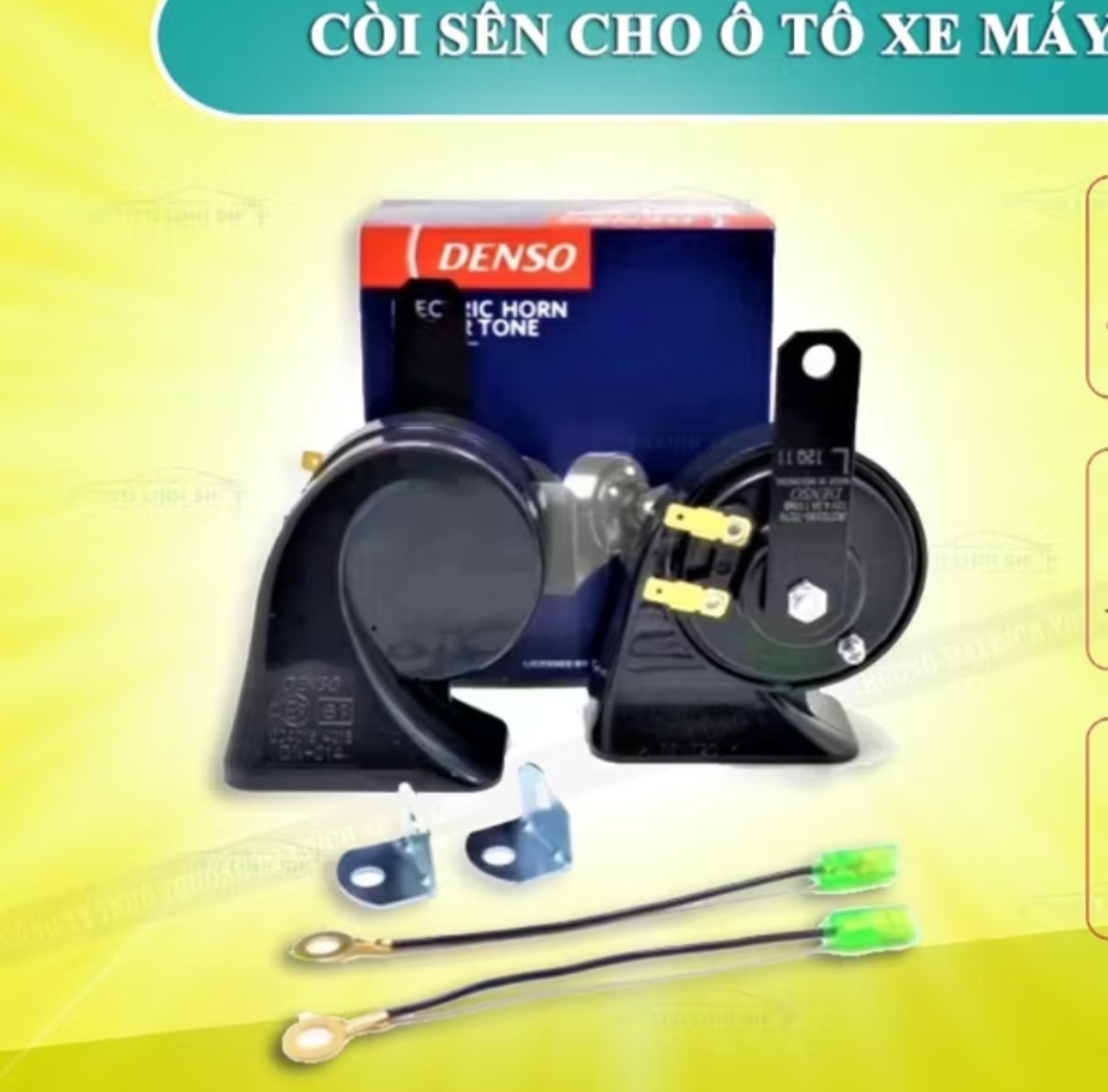 BỘ 2 CÁI CÒI ỐC SEN CÒI SÊN KÊU CỰC TO LẮP XE MÁY ÔTÔ
