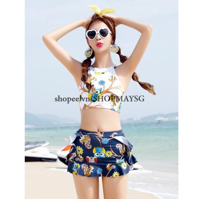 Bikini 2 Mảnh Sắc Màu Phong Cách Hàn Quốc - AT015 Shop Mây SG (bikini đồ bơi)