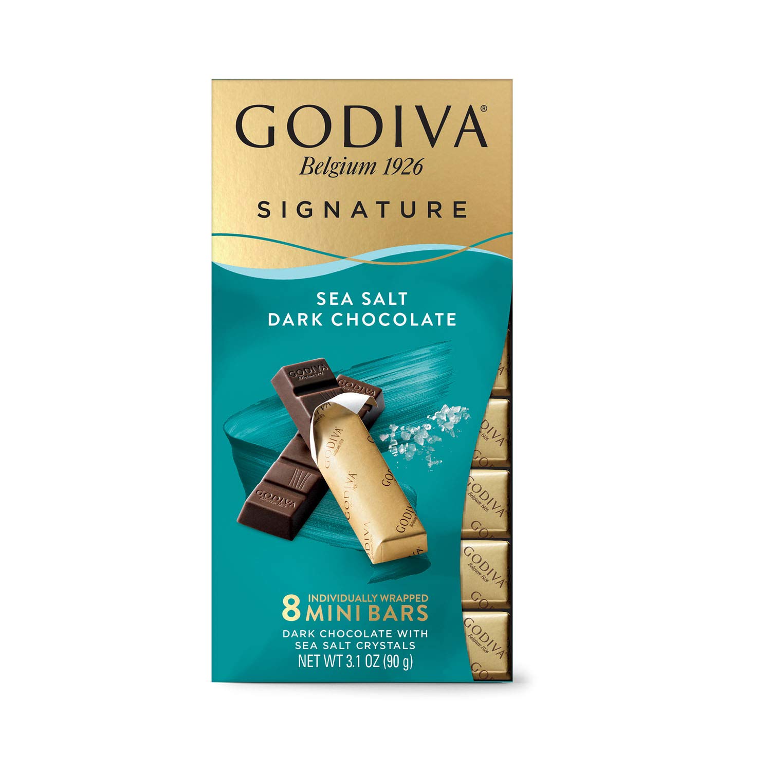 Chocolate Bars ngon nhất thế giới GODIVA Signature : Sea Salt Dark Chocolate 90g