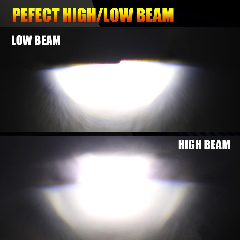 Bóng đèn led Bi cầu led Mini chân H4, H7, H11  Y10 Bản Nâng Cấp Hiệu Suất Cắt Sáng Chống Chói