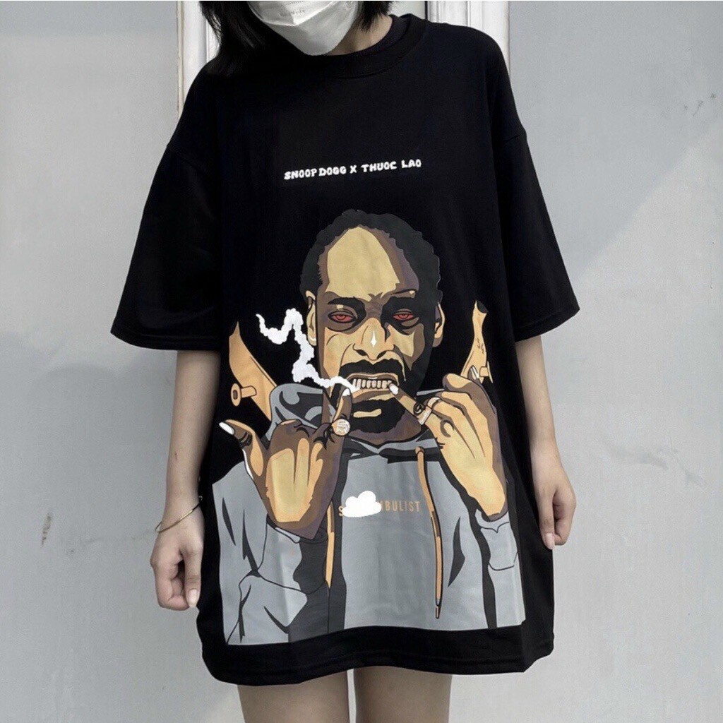 Áo Thun T LÀO Nam Nữ Ulzzang Unisex, ÁO THUN T LÀO FORM RỘNG NAM NỮ PHÔNG 3158 COTTON ULZZANG, Áo Snoopdogg x Thuốc Lào - Ghost Trick local brand, ÁO UNISEX TAY LỠ FROM RỘNG NAM NỮ _ COUPLE ĐỀU MẶC ĐƯỢC IN THUỐC LÀO