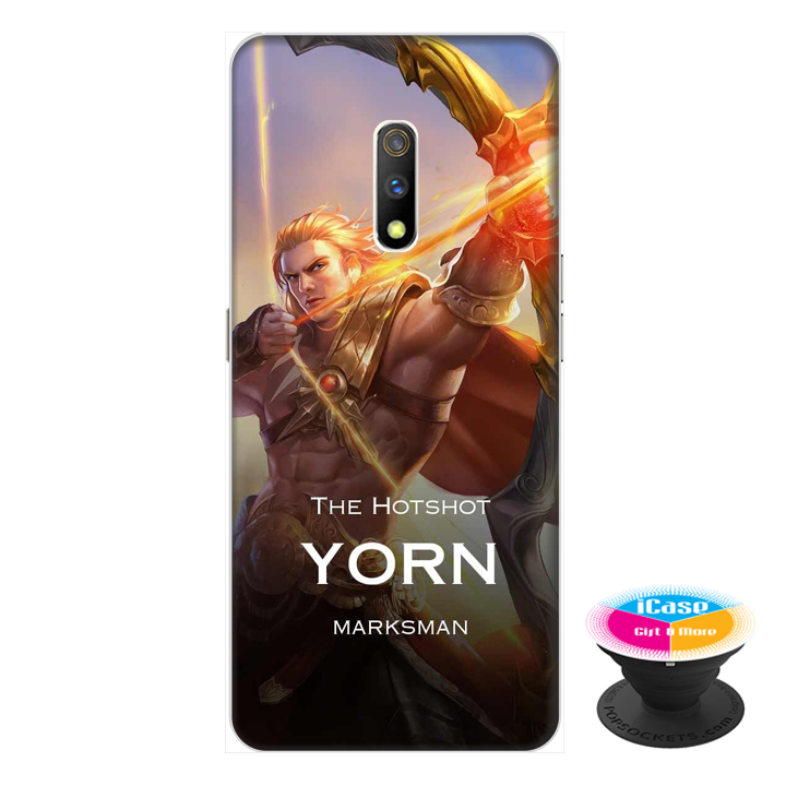 Ốp lưng dành cho điện thoại Realme X hình YORN - tặng kèm giá đỡ điện thoại iCase xinh xắn - Hàng chính hãng