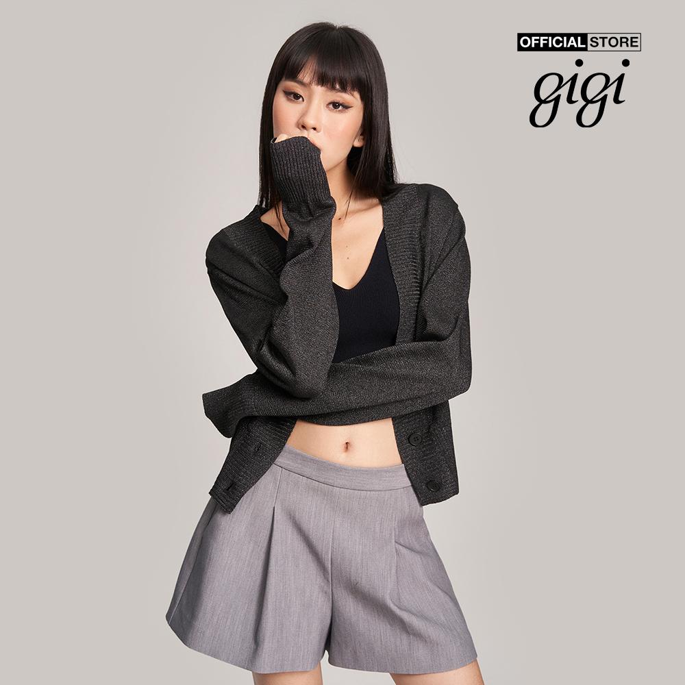 GIGI - Áo khoác cardigan nữ tay dài cổ V nữ tính G1302K222705