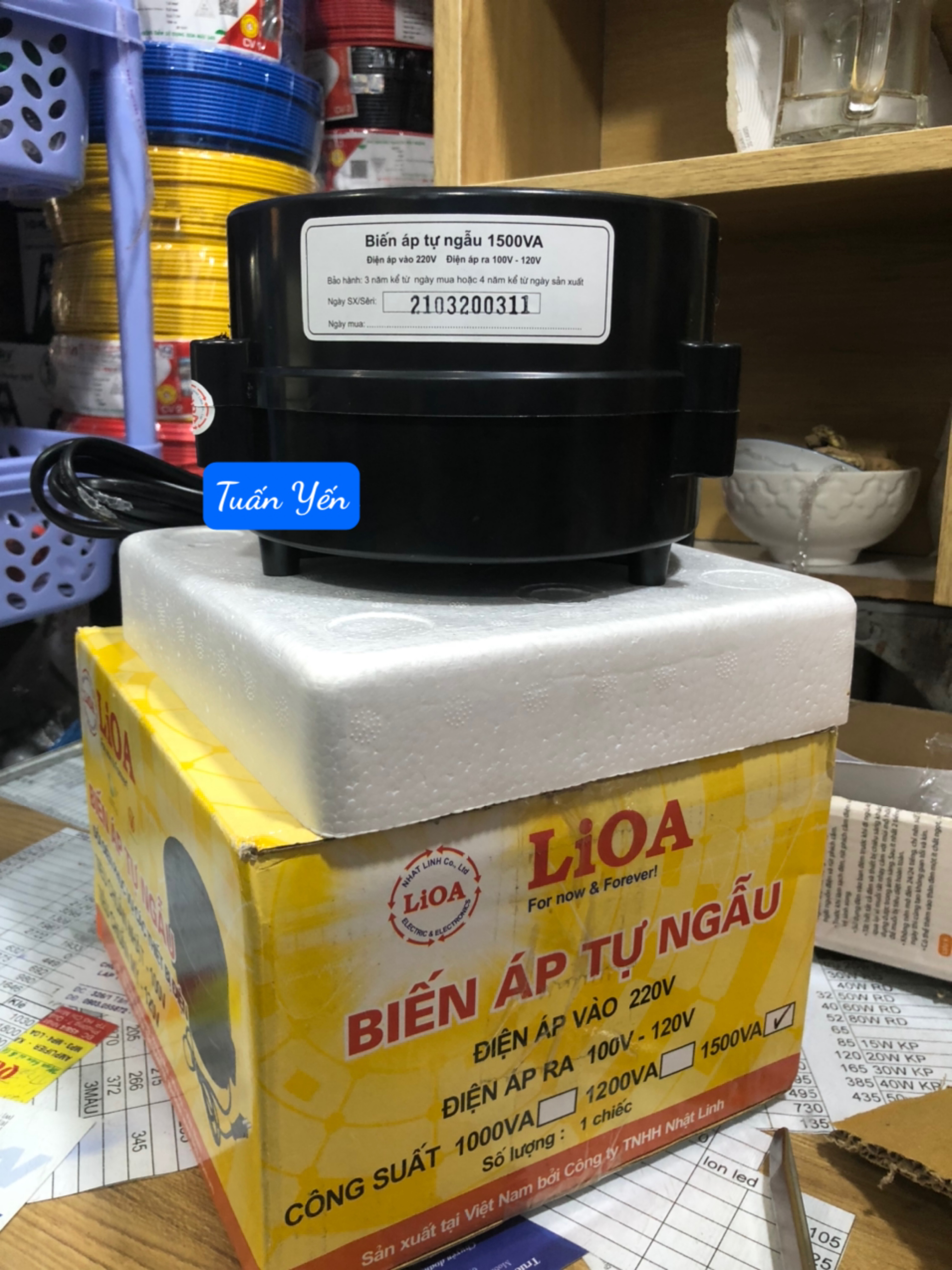 Biếp áp Lioa tăng áp đổi nguồn từ 110V sang 220V - - Hàng chính hãng